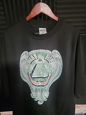 MOBB DEEP INFAMOUS TOUR VNTG INSIRE T SHIRT ON SHAKA HEAVY GARMET DYED