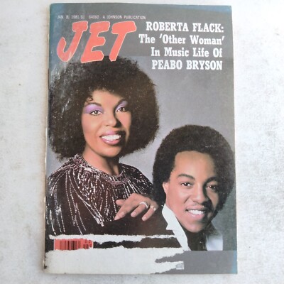 January 8th 1981 Jet Magazine Roberta Flack The Other Woman In Music Life Of Pea
