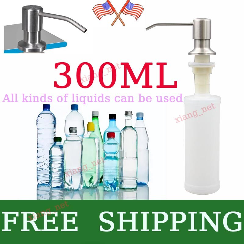 Soap Dispenser for Kitchen Sink Brushed Nickel Built in Sink Soap Dispenser New-image