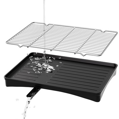 Escurridor De Platos Trastes Cubiertos Para Fregadero Acero Inoxidable Cocina