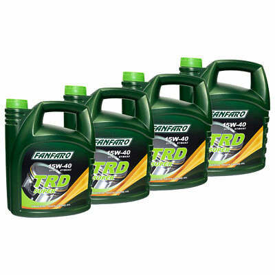 FANFARO 4x 5 Liter Motoröl Motor öl TRD Super SHPD 15W-40 API CI-4 Motorenöl