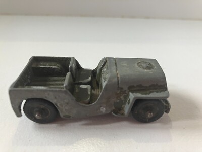 Vintage Tootsie Toy Military American Green Army Jeep, Chicago USA