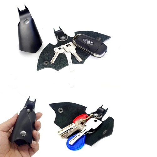 New Bat-shaped Car Key Pouch Home Key Pouch Creative Keychain Pendant Car Gifts - Picture 5 of 12