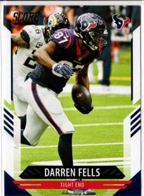 2021 Panini Score Football Darren Fells No. 286 Houston Texans