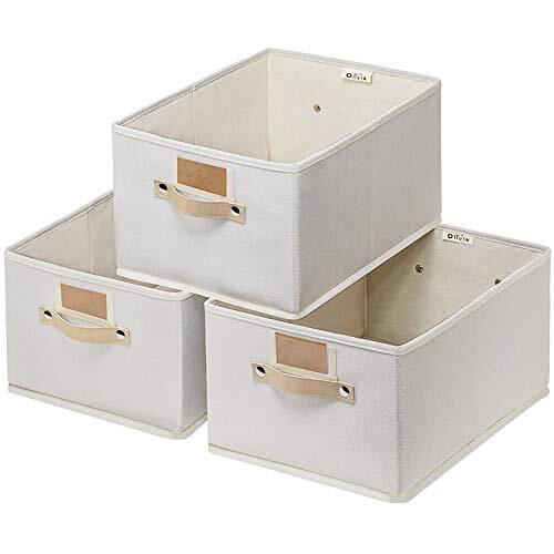 Storage Baskets for Organizing 3 Pack, Decorative Storage Baskets for Shelves...-image