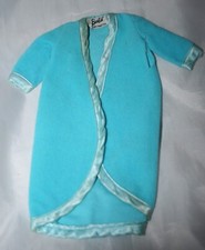 Barbie Mod Satin Slumber blau Bademantel Morgenmantel #3414 1971 70s 70er TLC