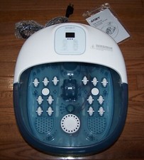 GASKY Foot Spa Bath Massager 14 Shiatsu Massaging Rollers Heat Bubbles Vibration