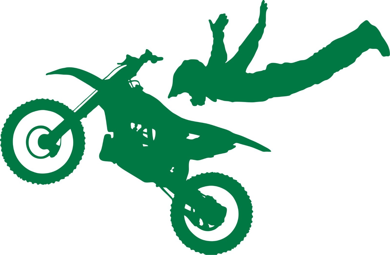 Motorcycle Stunt Ride Bike Racing Motocross Car Truck Window Vinyl