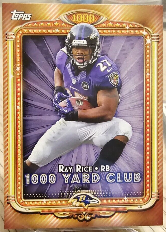 2013 Topps 1000 Yard Club Ray Rice #24 Baltimore Ravens