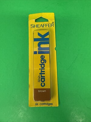 Vintage Sheaffer Skrip Ink Cartridge Refill Brown