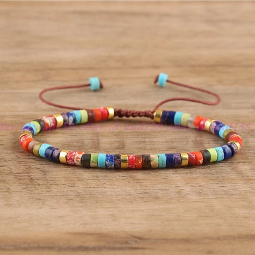 Minimalist Dainty Crystal Assorted Natural Gemstone Beads Healing Reiki Bracelet - Picture 8 of 60