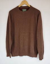 Woolrich Est. 1830 Woolen Mills Sweater Long Sleeve Brown Crew Neck Men's Sz M