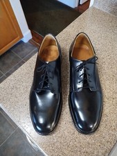 Vintage 1992 Craddock Terry Black Leather Oxfords Shoes Size 10.5 R Made in USA