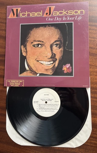 MICHAEL JACKSON One Day In Your Life 1981 Motown While Label Promo LP UNPLAYED