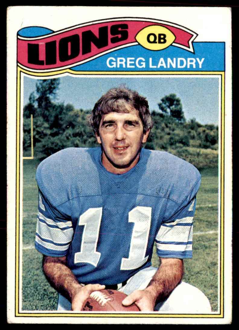 1977 Topps Greg Landry Detroit Lions #136