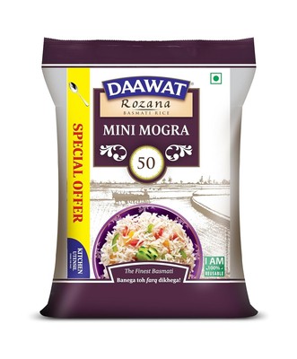 Daawat Sehat/Rozana Basmatireis Mini Mogra, 5 kg