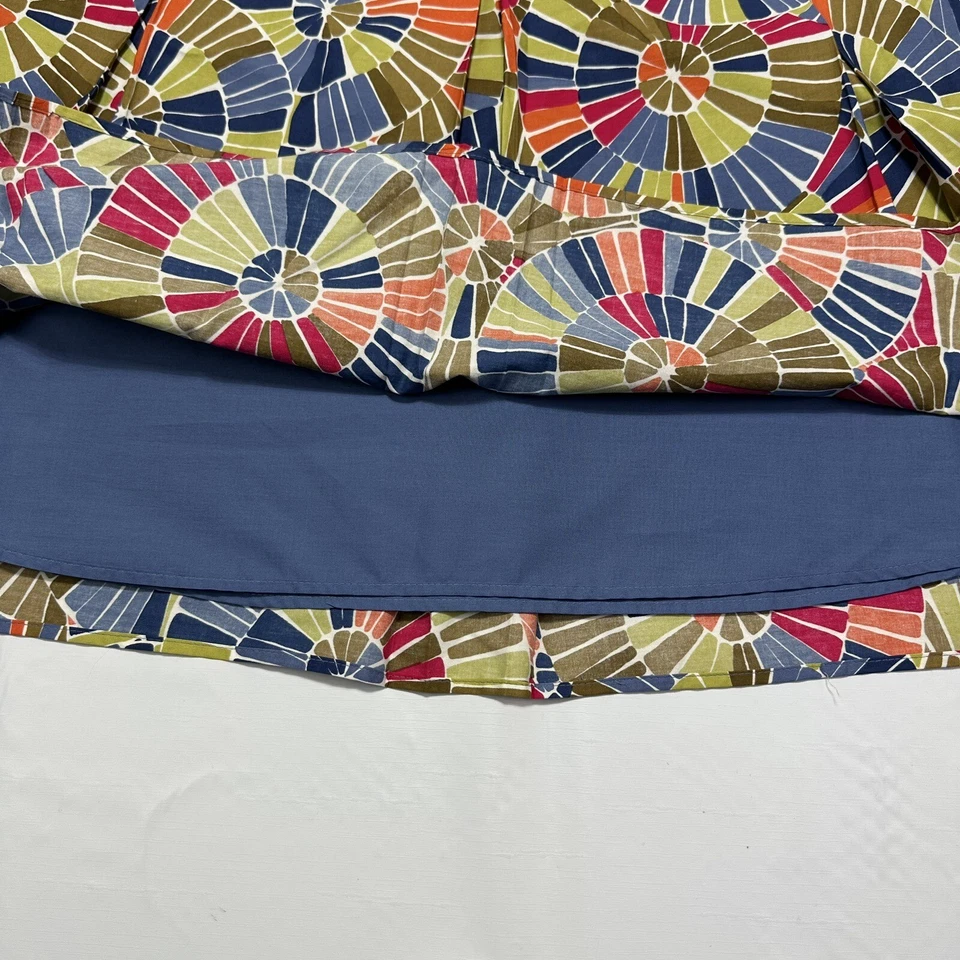 Falda Talbots Algodón Línea A Mosaico Geométrico Multicolor Forrada Algodón Talla 18 Foto 2 de 4