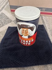 Vintage Old Fashioned Quaker Oats Tin 1982 Ca...