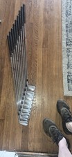 Vintage Ben Hogan Apex Forged 9 Club Irons 2-E Stiff Apex 4 Steel Freq Matched