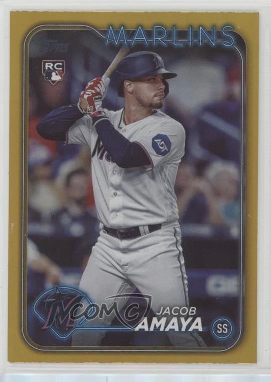 2024 Topps Series 1 Gold Foil Jacob Amaya #144 Rookie RC 1nw5