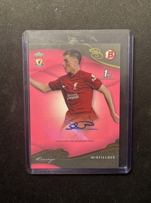 topps Liverpool Team Set - Michael Laffey 1st Bowman auto /80