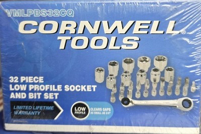 CORNWELL TOOLS VMLPBS32CQ 1/4'' SHALLOW DRIVE SET WITH BITS FREE SHIPPING 