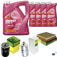 MANN-FILTER Inspektionspakete Mannol 9 L Energy 5W-20 FüR Porsche 911 Cabriolet