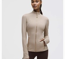 LULULEMON NEW DEFINE NULU NUGMET JACKET WITH GOLD ZIPPER SIZE 10