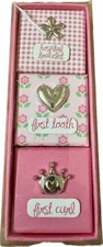 Sweet Baby Girls Shower Gift First Impressions Baby Keepsake Boxes Set of 3 NIB