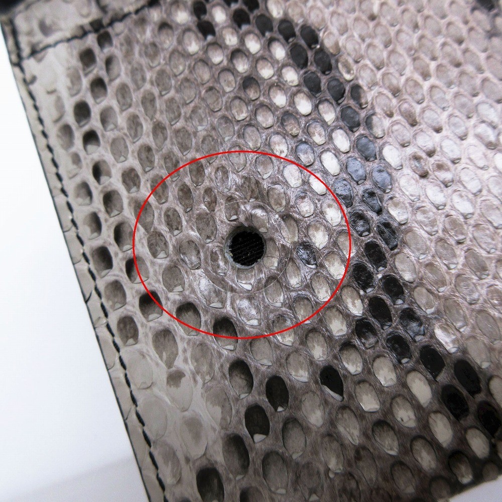 CELINE Biker Chain Wallet Python Snake Leather BI… - image 10