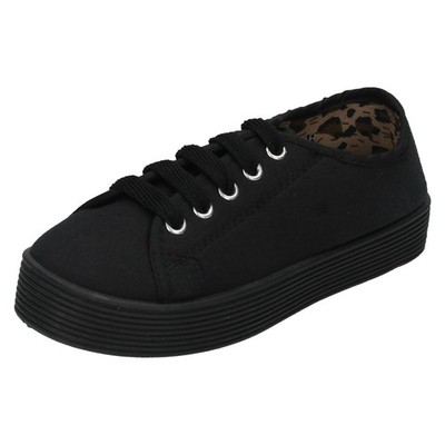 Mädchen Spot On Chunky Sohle Freizeit Pumps