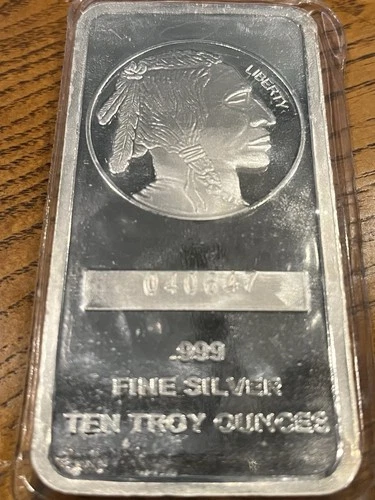 SilverTowne 10 oz Silver Bar - Buffalo Design