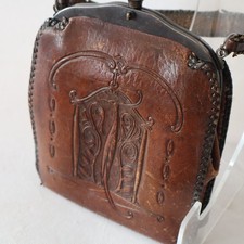 Vintage Antique Turnloc Purse Art Nouveau Han...