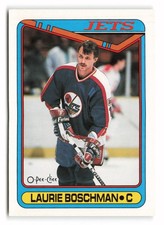 1990-91 Topps Laurie Boschman #39 Winnipeg Jets