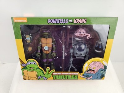 NECA Teenage Mutant Ninja Turtles DONATELLO VS KRANG 2 Pack TMNT Figures 