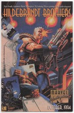 VTG 1994 Marvel Masterpieces '94 Fleer Hildebrandt Brothers Ad Cable Venom Thing