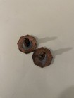 Vintage Enamel over Copper Cuff Links Black Red White — photo 3