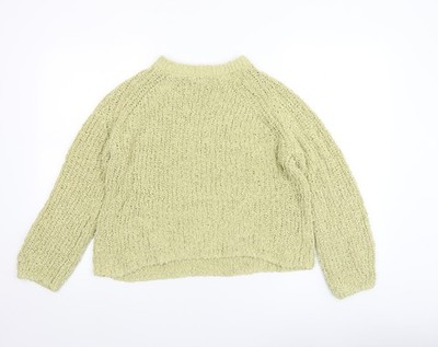 Gallery Damen Pullover Pulli grün Grobstrick Baumwolle Größe L