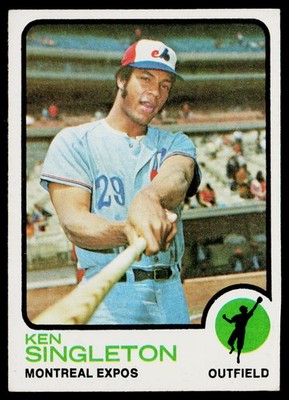 1973 Topps SET-BREAK #232 Ken Singleton EX or Better, (HUCK'S)