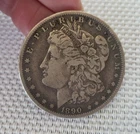 1890 Morgan O Silver Dollar
