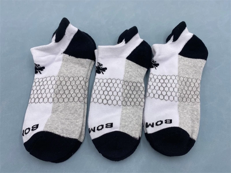 BOMBAS 3 Pairs Women Classic Honeycomb Cushion Ankle Socks Size M 6-9