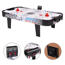 42''Air Powered Hockey Table Game Room Indoor Sport Electronic Scoring 2 Pushers