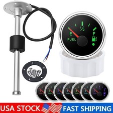 100-400mm Fuel Sender 240-33ohms 52mm Fuel Gauge Kit For Boat Marine Car Truck