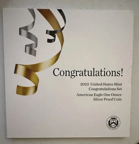 2023 W Proof Silver Eagle Congratulations Set OGP