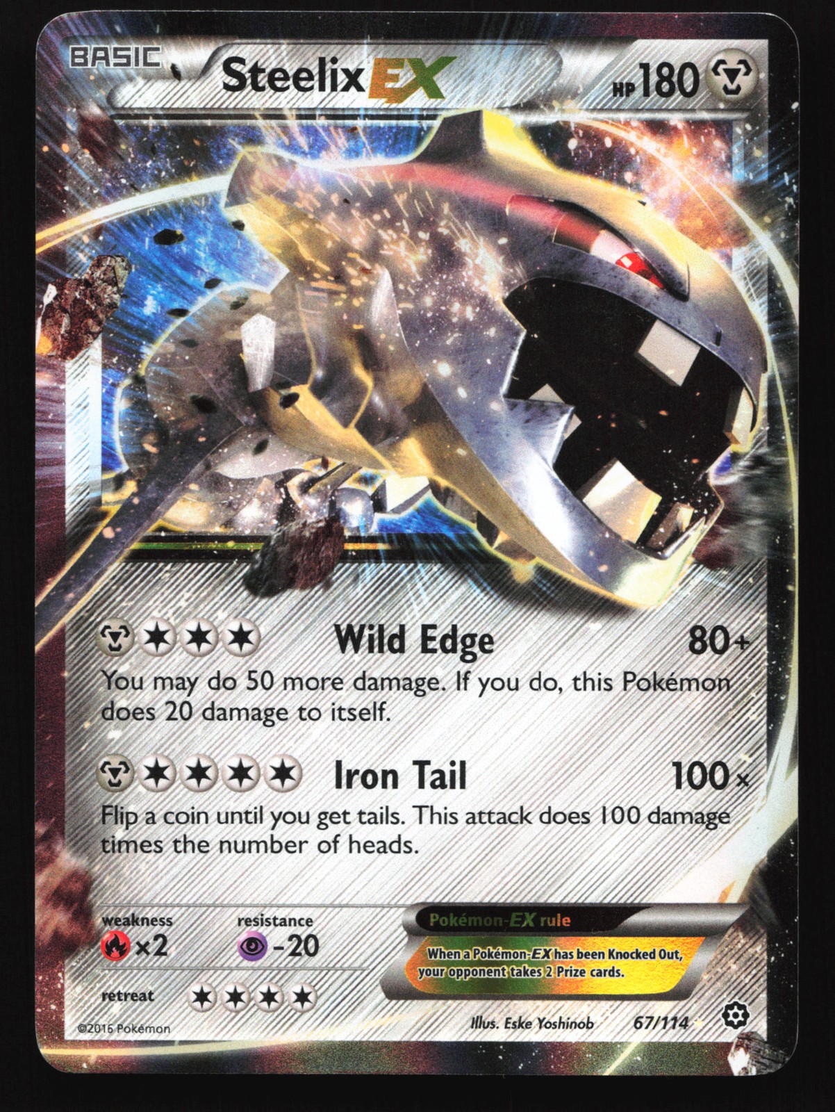 Steelix EX 67/114 XY - Steam Siege Ultra Rare Pokemon Card