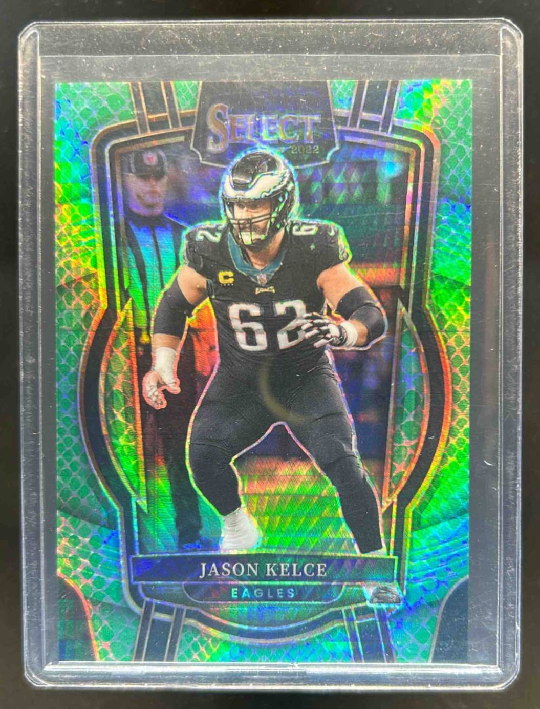 2022 Select Jason Kelce Dragon Scale Prizm Club #43/89 Eagles