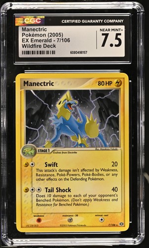 Manectric graded CGC 7.5 for sale on eBay