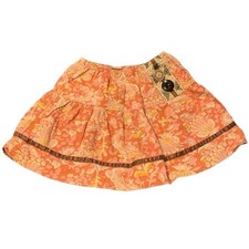 Girls - MATILDA JANE - Pink Orange Floral Westside Star Skirt 4