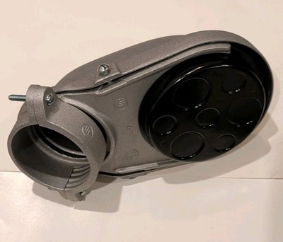 1260 Bridgeport EMT or IMC Conduit Clamp-On Aluminum Entrance Cap 4  Weatherhead