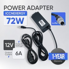1 YEAR WARRANTY Original ICCNexergy 72W MWA065012A AC Adapter 12V M6266106